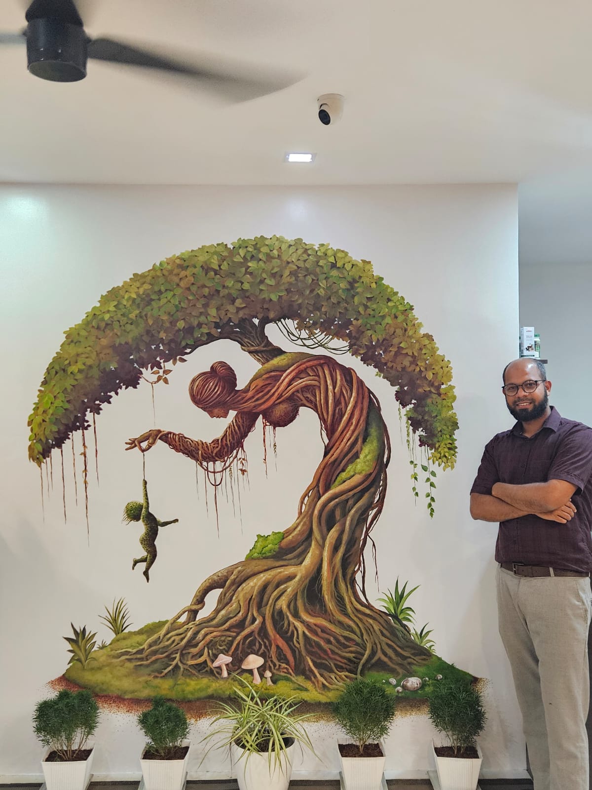 Clinic interior mural
